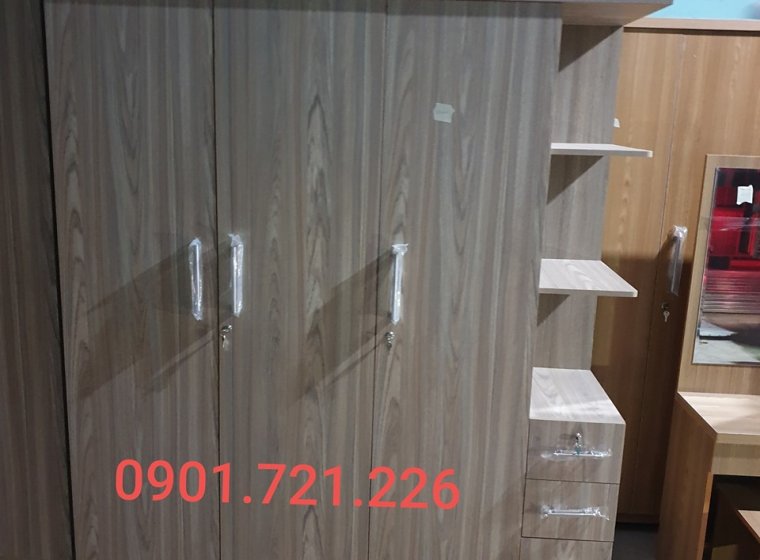 Tủ  1M8X2M kệ góc MDF 